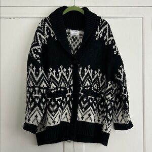Fair Isle Cozychic grandpa cardigan Sweater